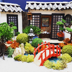 One-twelfth scale miniature japanese garden