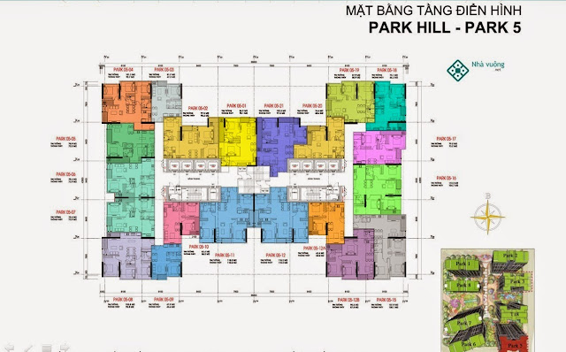 Mặt bằng Times City Park Hill 5 Mặt bằng Times City Park Hill 5