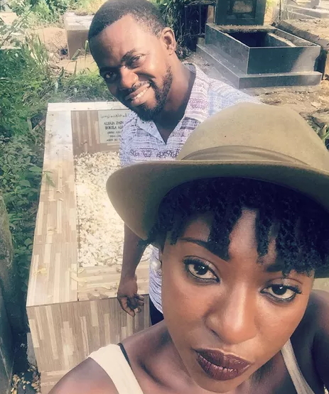 yvonne jegede abounce cemetery selfie