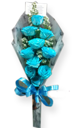 Buket Mawar Biru Toko Bunga Rose Florist Toko Bunga Jakarta