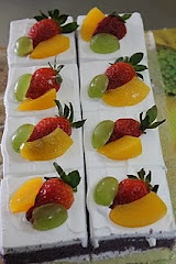 Fruity slice cakes