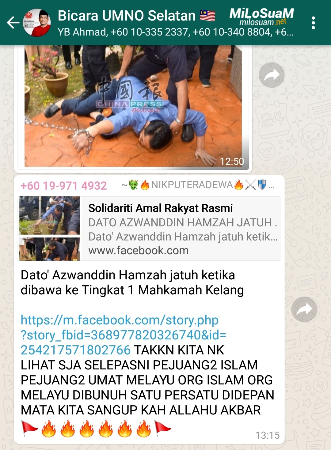 Azwanddin jatuh