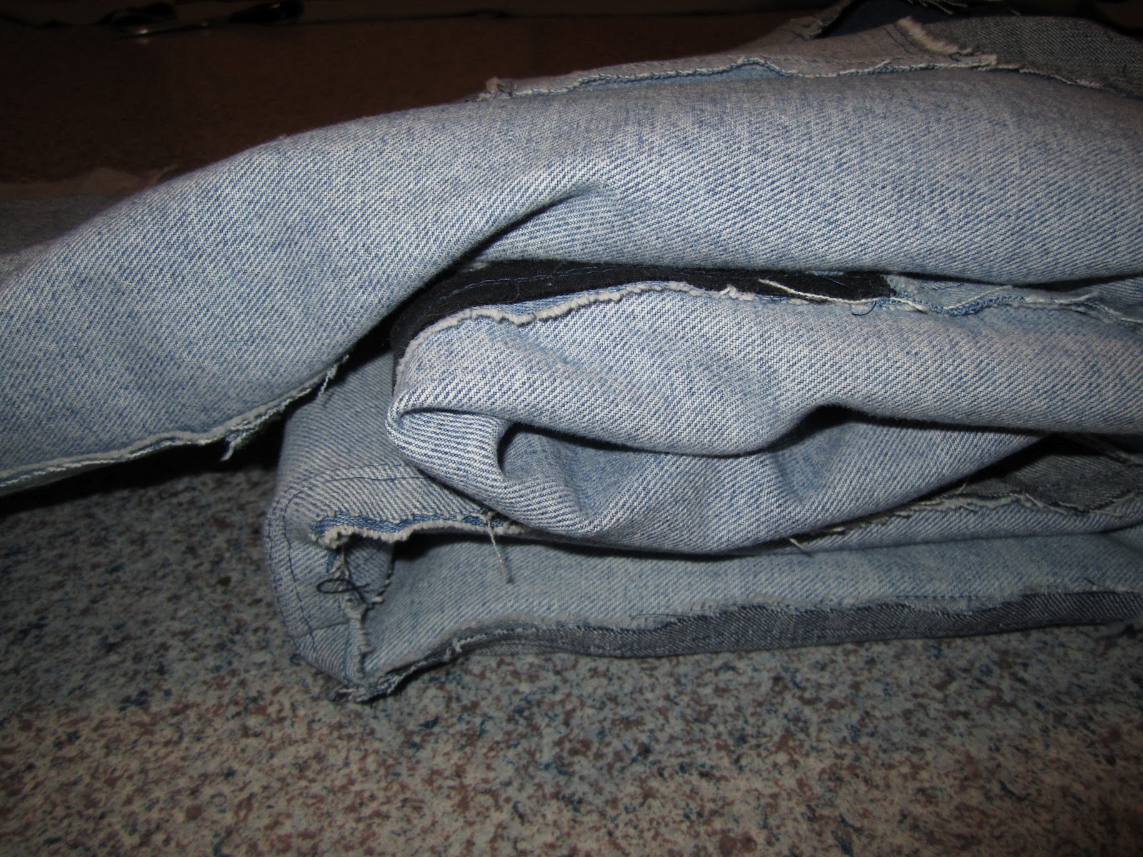 Cariboo Gals The Makings of a Denim Blanket