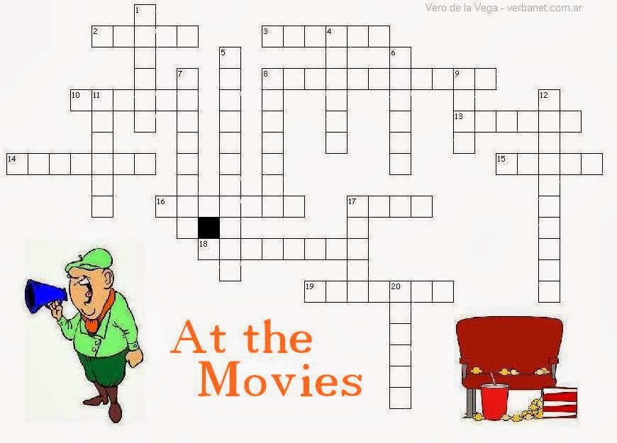 I Heart English: Movie Crossword Puzzle