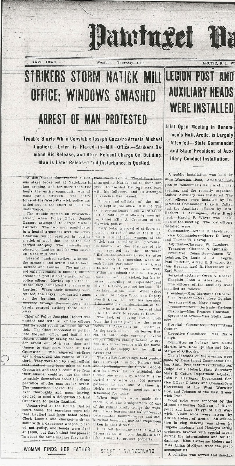 Roots in Rhode Island Newpapers! Obituaries! Read all about it!!