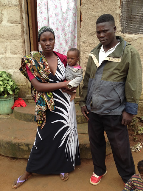 farida with her son and father.