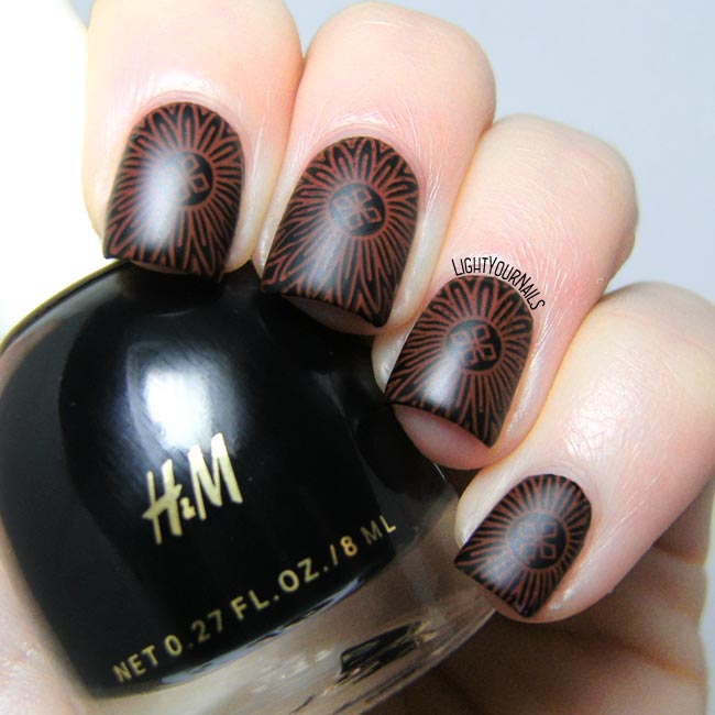 Mandala nail stamping matte Mandala nail stamping matte