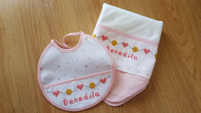 Cross Stitch Baby Gift Set Cross Stitch Baby Gift Set