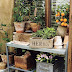 My own little potting area
