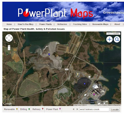 Look At This Satellite Map of The Walnut Grove, North Carolina Duke Energy Coal Ash Dumping Mess