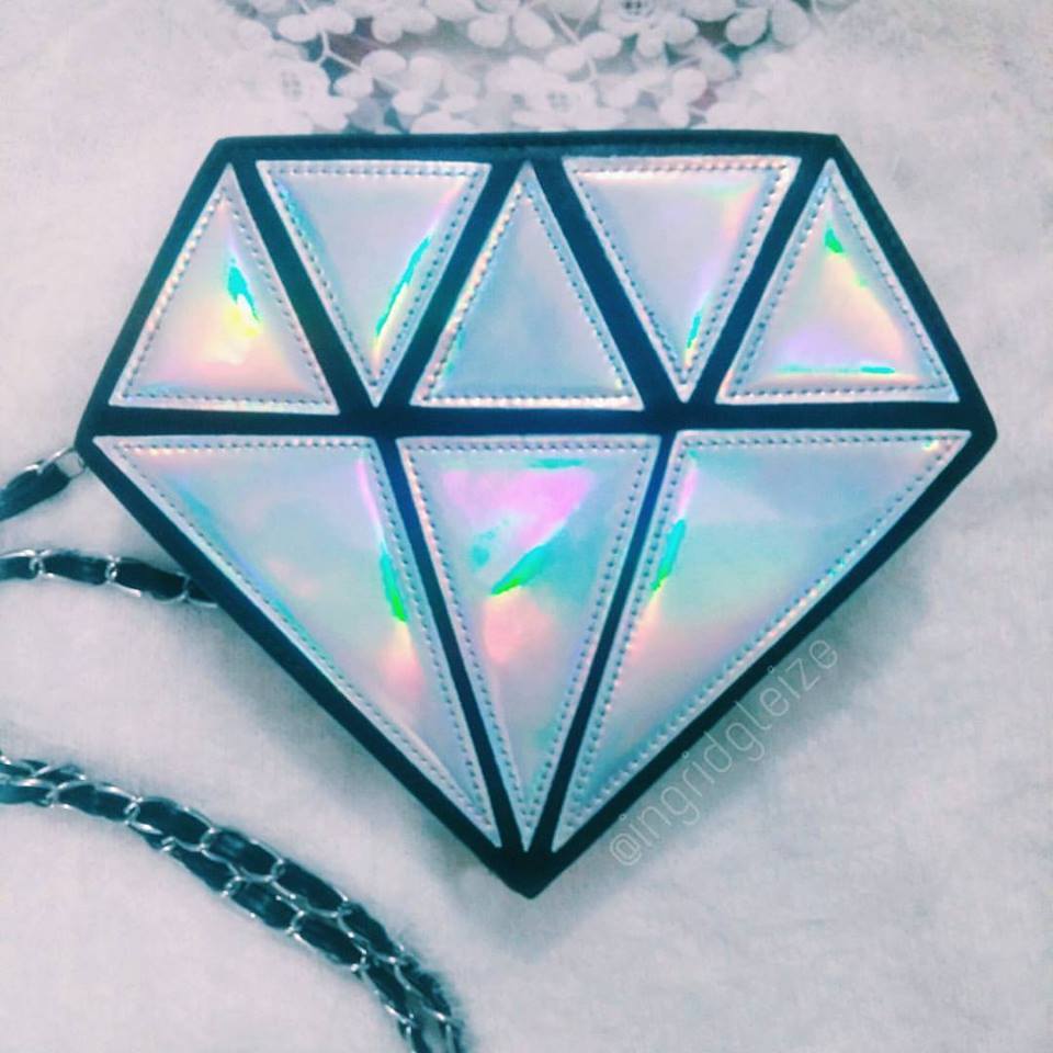 bolsa holográfica diamante, comprei no ebay, comprinhas da china, fashion blogger, ingrid gleize bolsa holográfica diamante, comprei no ebay, comprinhas da china, fashion blogger, ingrid gleize
