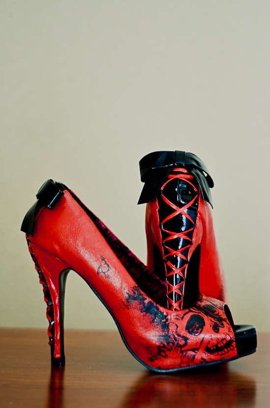 Medieval Wedding Dresses Punk and Gothic Bridal Shoe Ideas