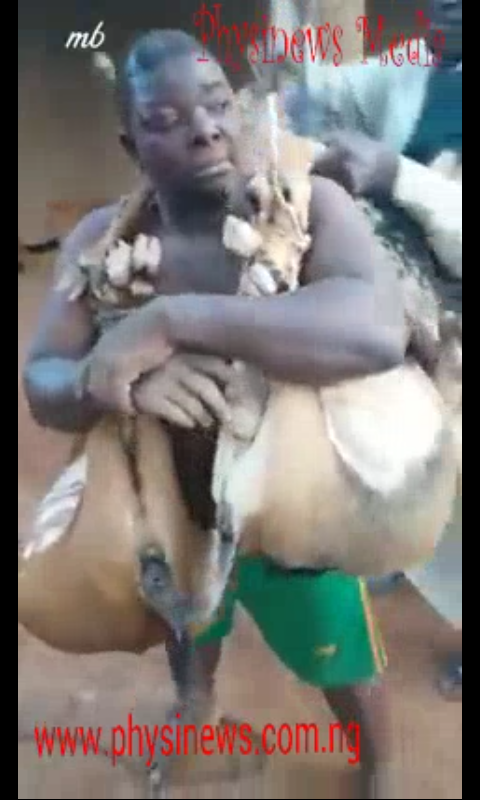 Jungle Justice: See What Angry Mob Did To Goat Thief In Niger *** Photos And Video***