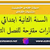 اختبارات مقترحة للفصل الثالث السنة الثانية ابتدائي اختبارات مقترحة للفصل الثالث السنة الثانية ابتدائي
