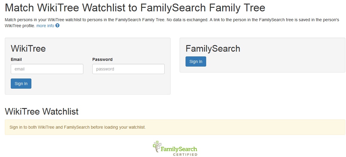 Familysearch login