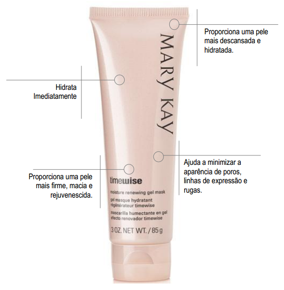 Linha TimeWise Mary Kay Máscara Hidratante Renovadora em Gel TimeWise®