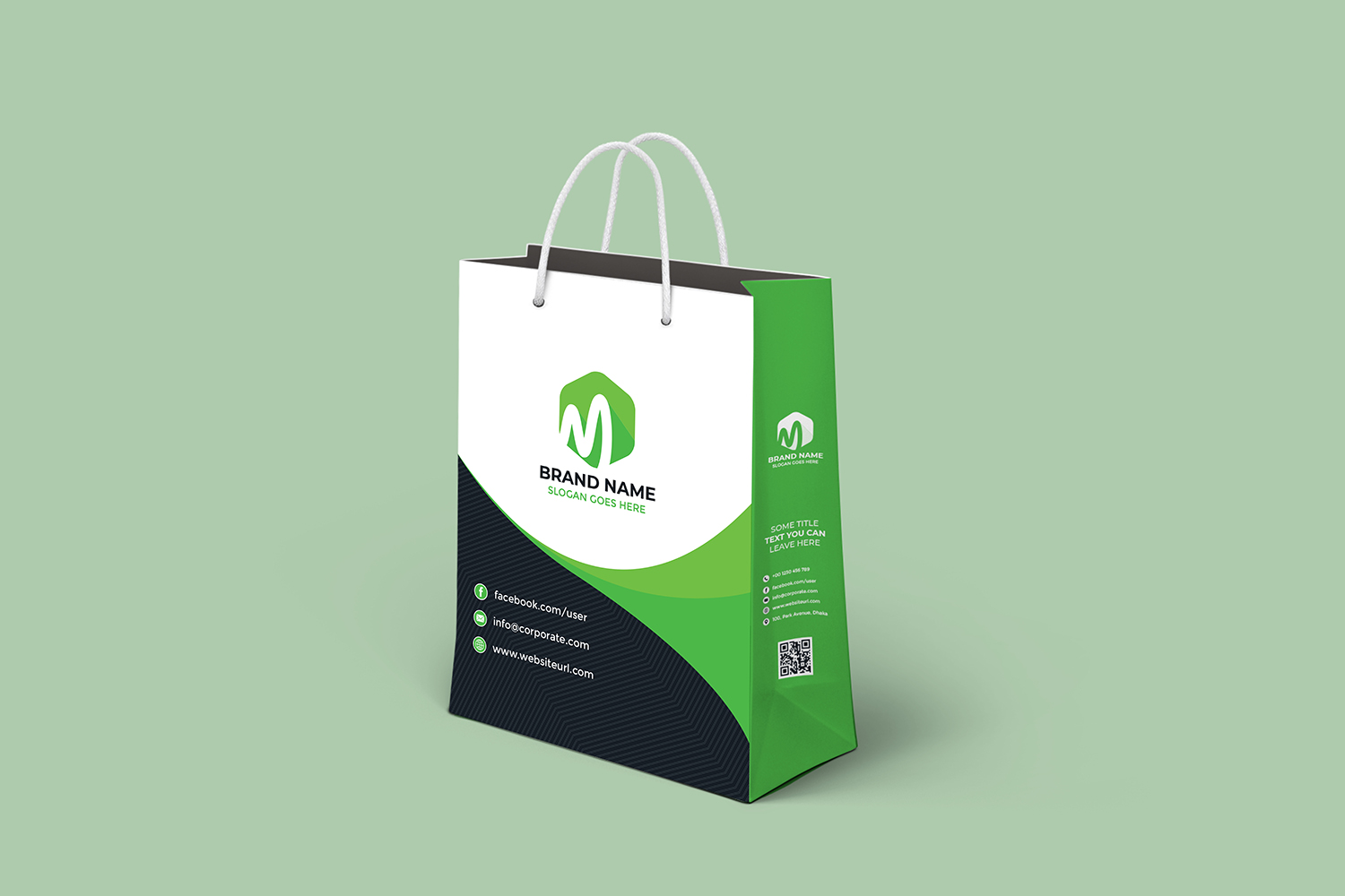 Shopping Bag Design in Illustrator | Dieline | How to Make a Shopping Bag | Design a Paper Bag ...