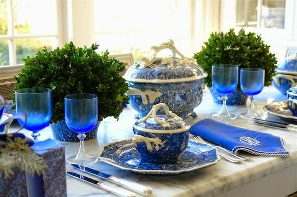 Table decoration in blue &#8211; fascinating ideas!