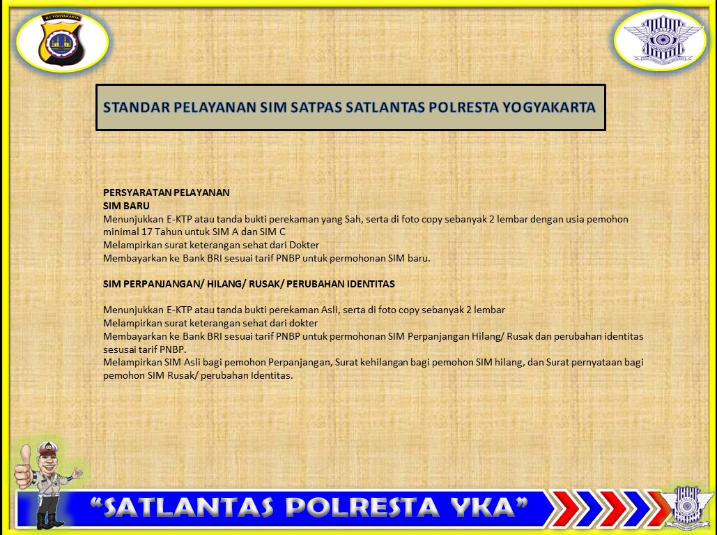 Surat Ijin Mengemudi Sim Polresta Yogyakarta