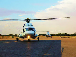 Penerbad dan Helikopter Mi-17 di Afrika