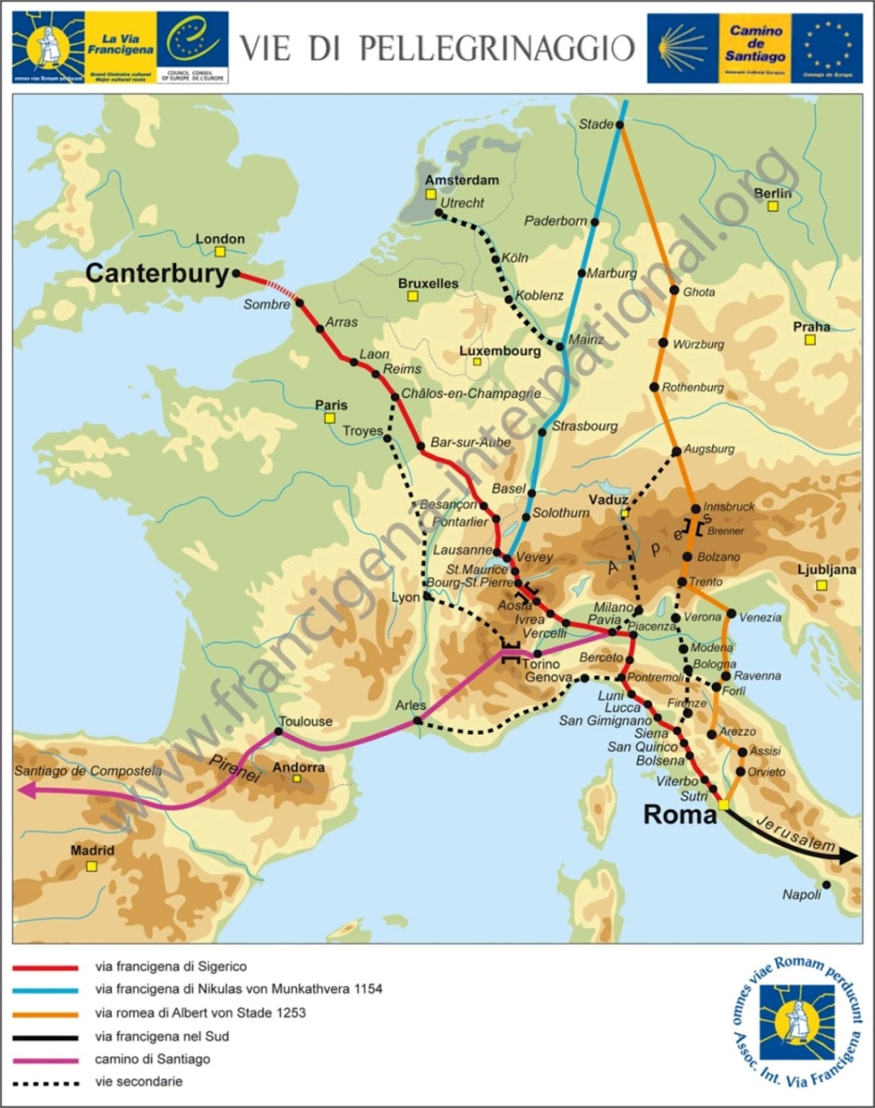 Cycling the Via Francigena and raising money for FTH:K: Cycling the