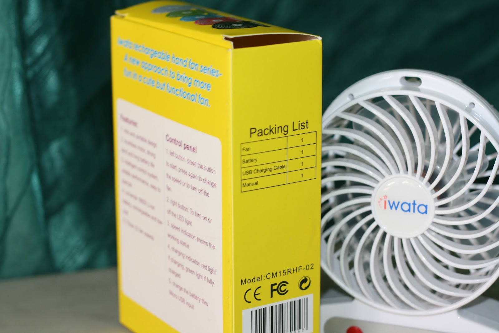 Product Reviews Philippines Iwata Portable Rechargeable Fan CM15RHF02