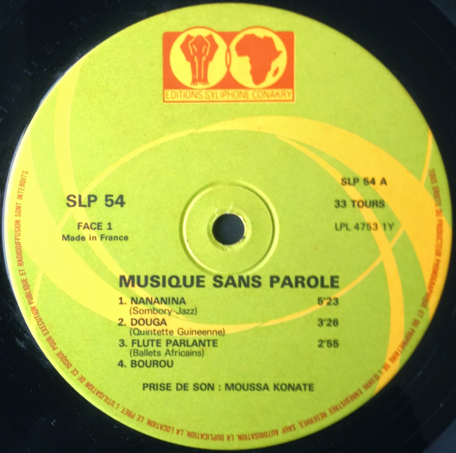 MUZZICALTRIPS: Musique Sans Paroles (Afro jazz&folk from Guinea, 1976)