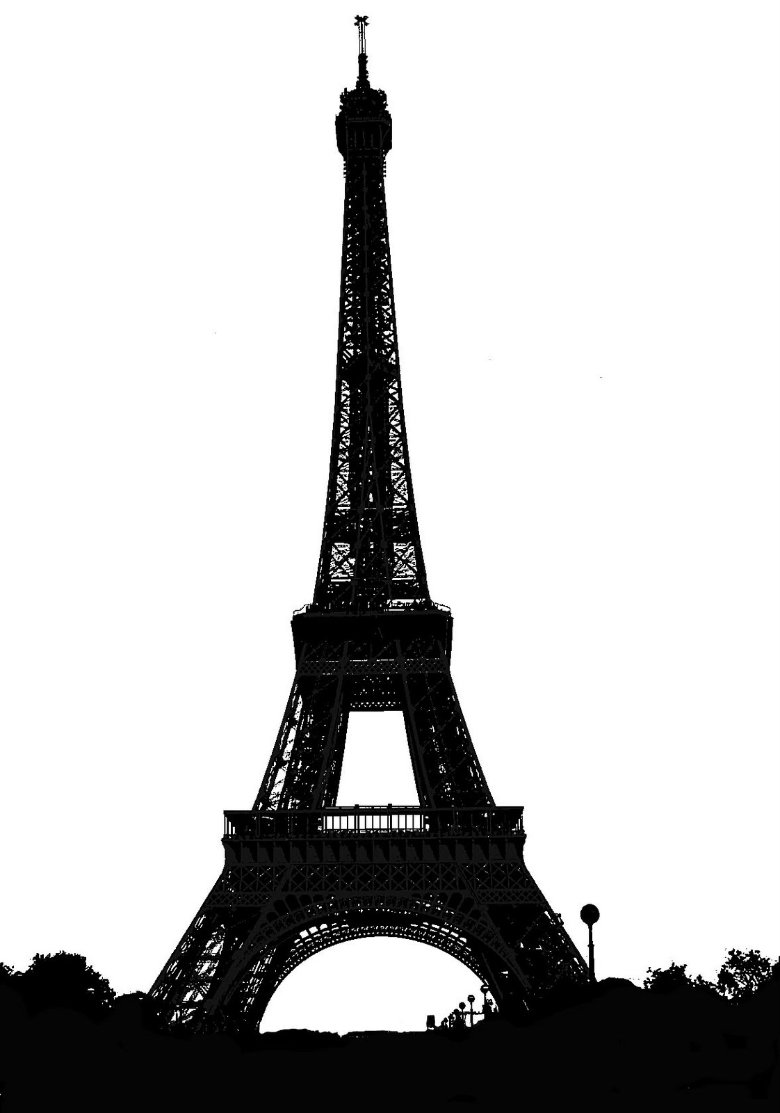 Stock Pictures Eiffel Tower Sketches And Silhouettes