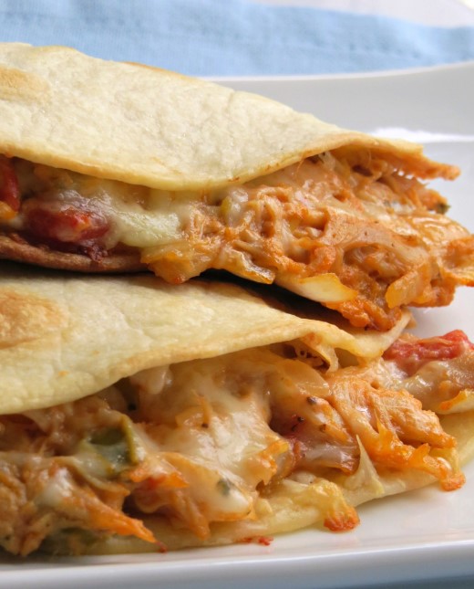 Cheesy Chicken Quesadillas Recipe - Easy Kraft Recipes - angrygeorgian