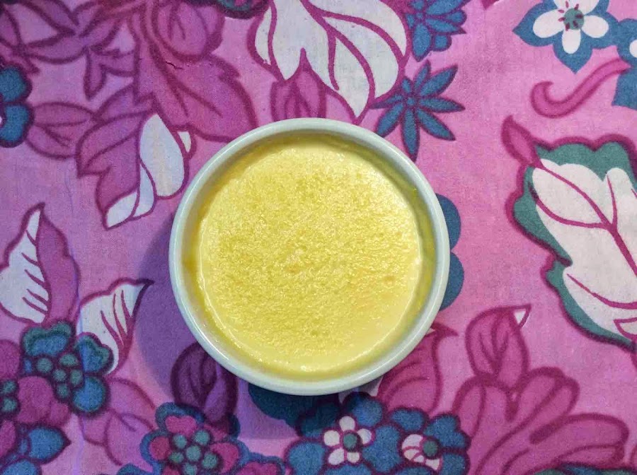 Crema catalana en recipiente individual