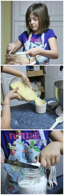 Making cornmeal muffins