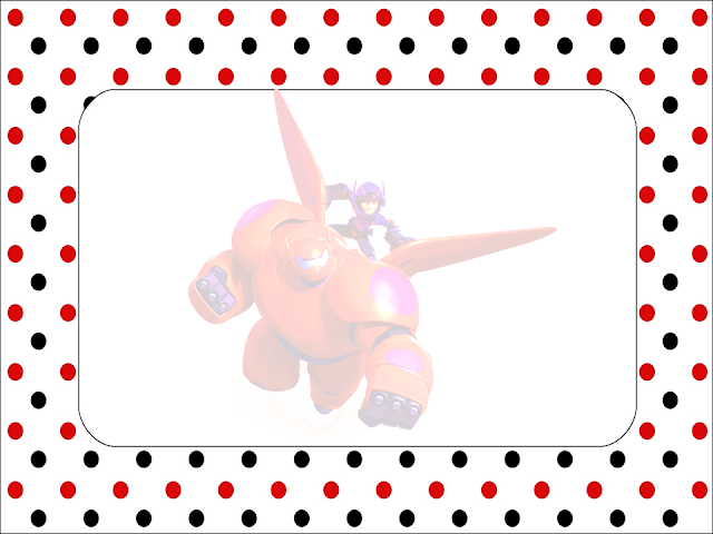 Big Hero 6: Invitaciones para Imprimir Gratis. Para hacer invitaciones, tarjetas, marcos de fotos o etiquetas de Big Hero 6 para imprimir gratis.