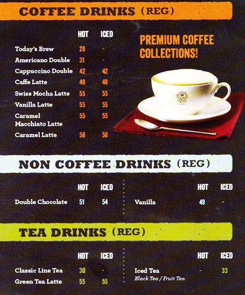 Harga Menu The Coffee Bean & Tea Leaf Kelapa Gading Restoran Kafe