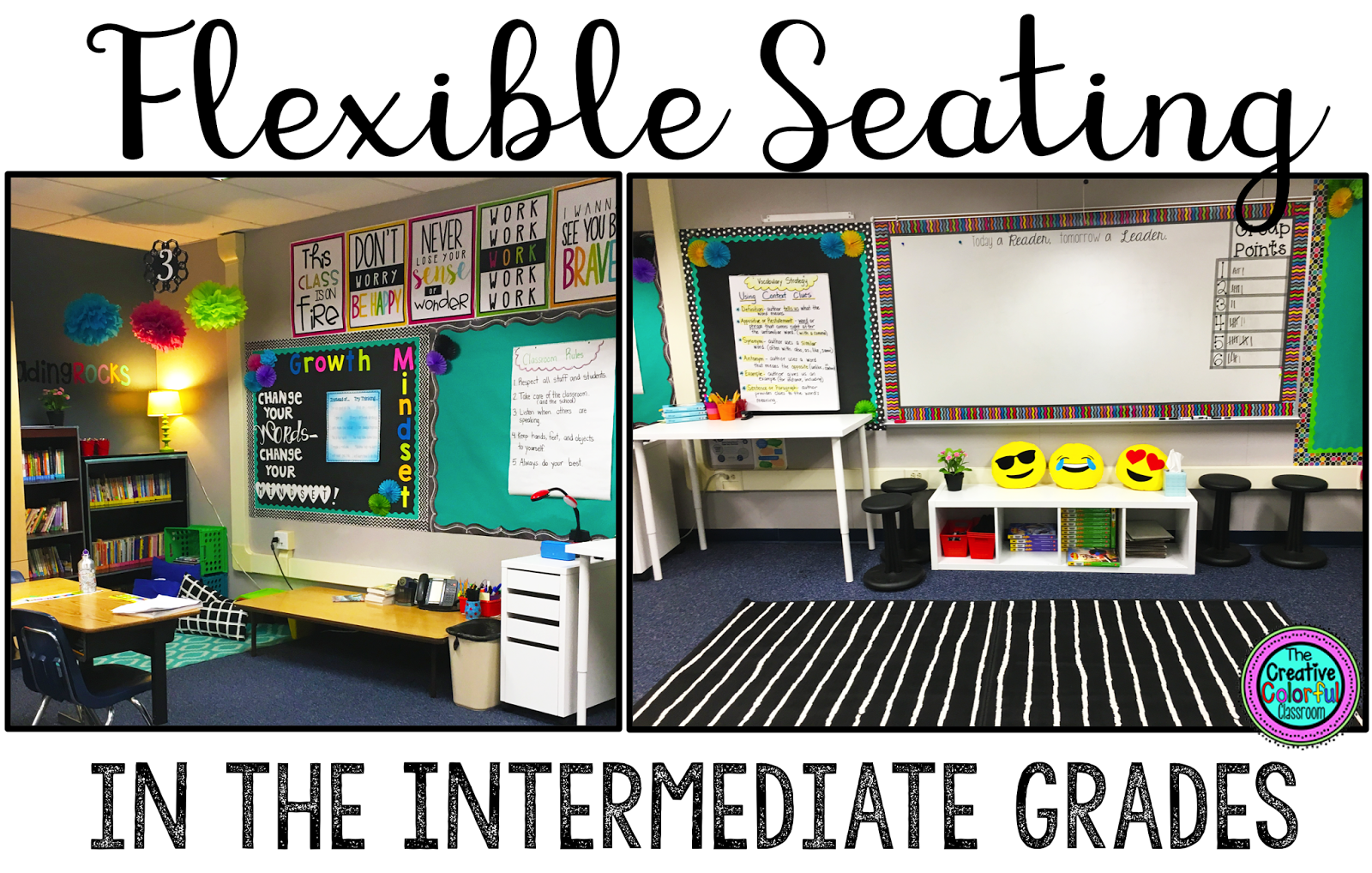 The Creative Colorful Classroom Flexible Seating in the