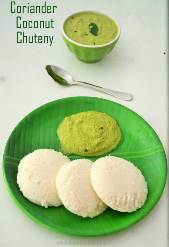 Coriander Chutney Recipe Coriander Flavored Coconut Chutney Hotel Style Coriander Chutney