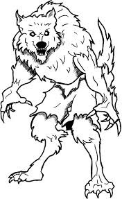 Werewolf coloring pages 5