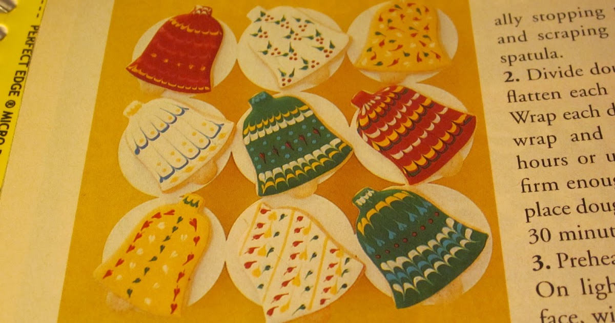 Grandma's Vintage Recipes NUTMEG BELL COOKIES WITH ORNAMENTAL FROSTING