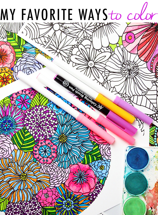 alisaburke: my favorite ways to color and a free coloring download