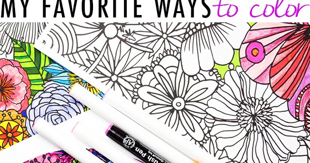 alisaburke: my favorite ways to color and a free coloring download