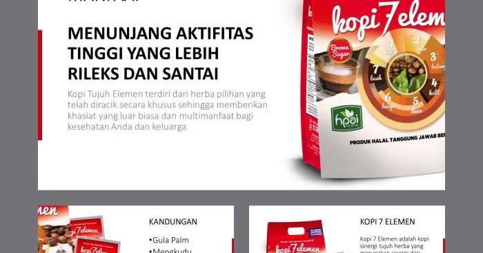 Pengetahuan Produk Kopi 7 Elemen HNI HPAI Support System