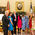 Donald Trump and his daughter, Ivanka, host 2 Chibok girls at the White House