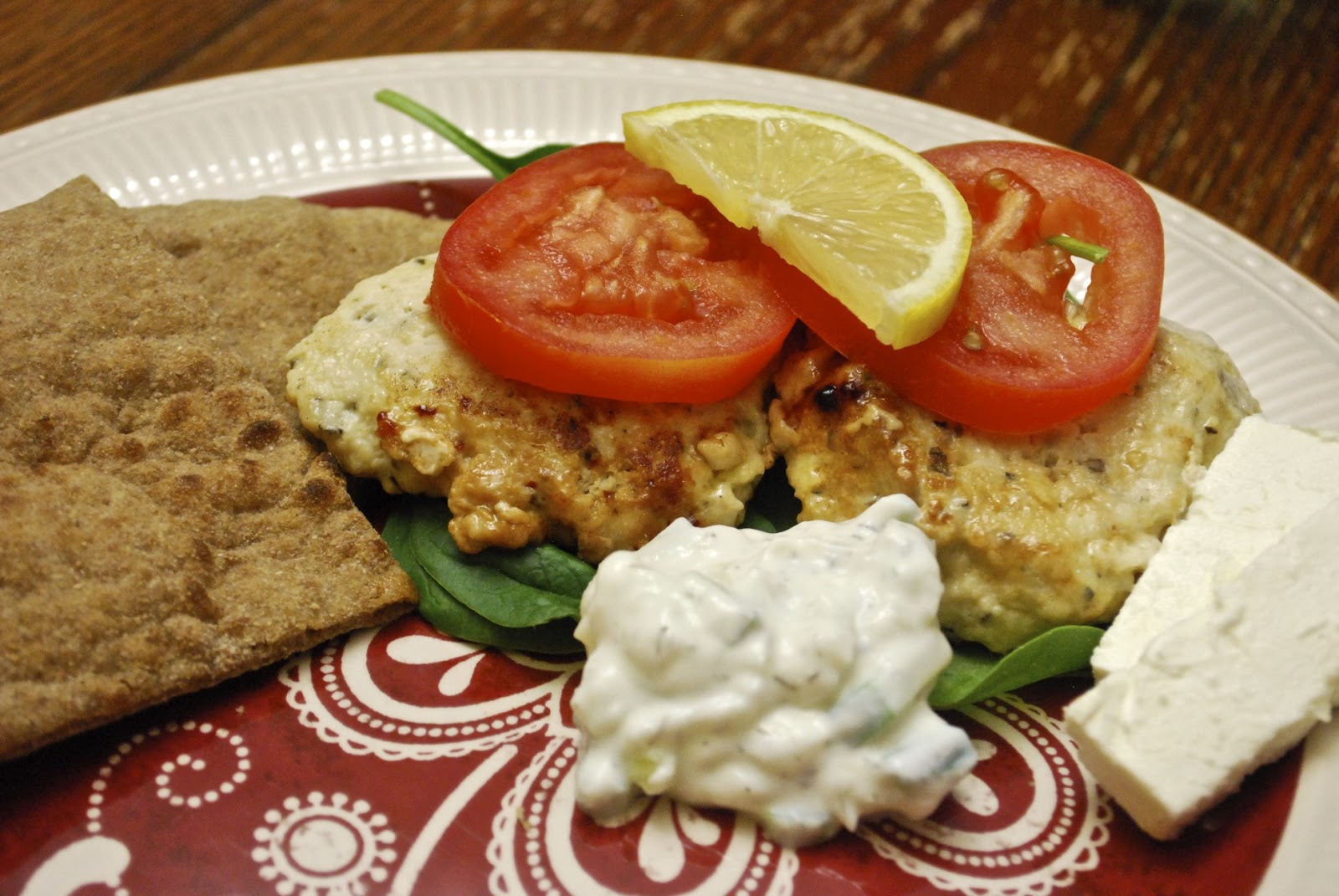 "Pointless" Meals Greek Chicken Patties