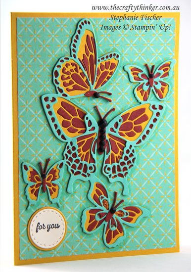 #thecraftythinker #stampinup #butterflybeauty #cardmaking #paperpiecing , Butterfly Beauty, Paper Piecing, Stampin' Up Australia Demonstrator, Stephanie Fischer, Sydney NSW