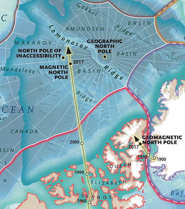 Map of the Week The Four North Poles
