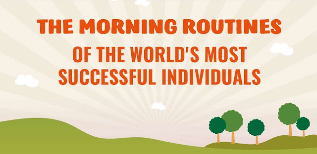 The Morning Routines Of The Worlds Most Successful Individuals infographic