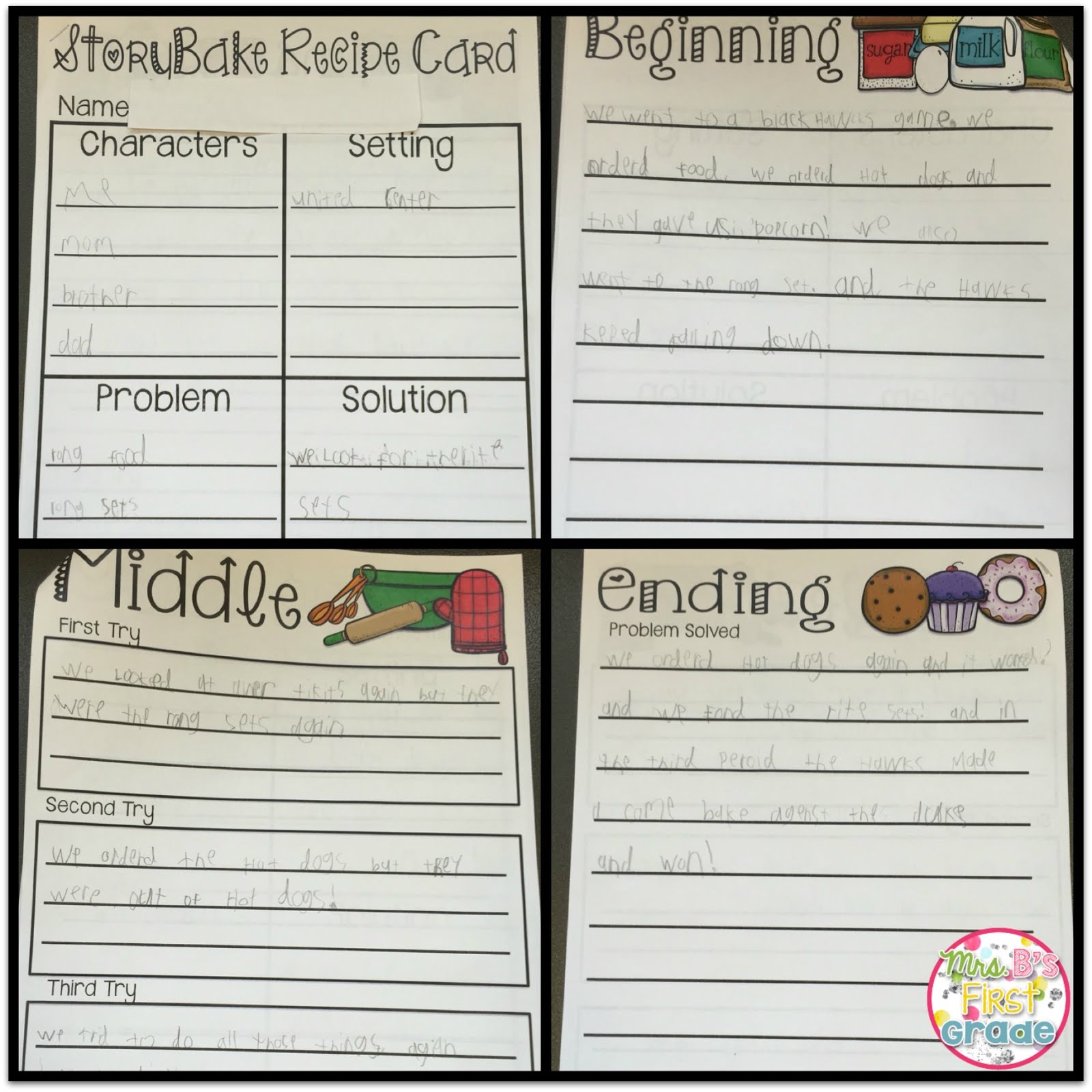 Engaging Writing Graphic Organizer Mrs. B's First Grade