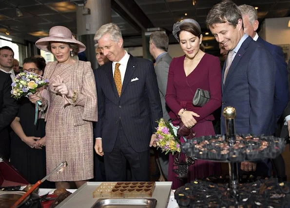 Crown Prince Frederik and Crown Princess Mary of Denmark, King Philippe and Queen Mathilde of Belgium visited the Cinematheque in Copenhagen