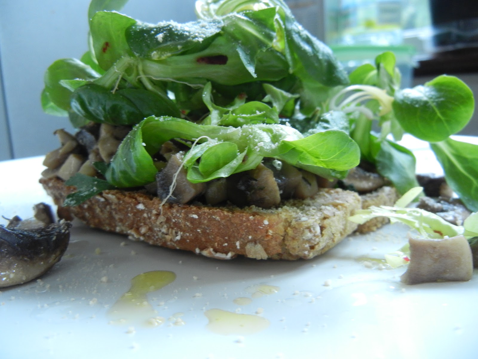 Oven Lovin' Mixed Mushrooms on Toast