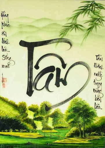 Thư pháp về chữ TÂM đẹp nhất