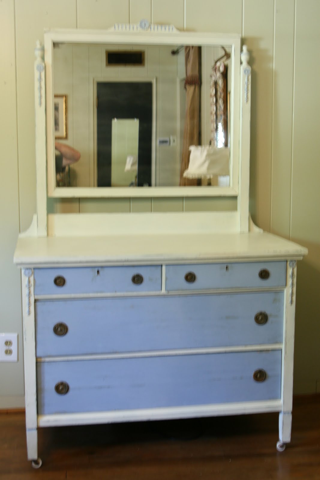  Gilding Wax Stenciled Dresser Lady Butterbug